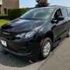 Black Chrysler Voyager with BraunAbility Side Entry Automatic Fold Out conversion