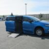 Blue Chrysler Pacifica with BraunAbility Side Entry Automatic In Floor conversion