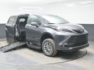 Grey Toyota Sienna with BraunAbility Side Entry Automatic Fold Out conversion