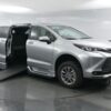 Silver Toyota Sienna with BraunAbility Side Entry Automatic In Floor conversion