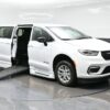 White Chrysler Pacifica with BraunAbility Side Entry Automatic Fold Out conversion