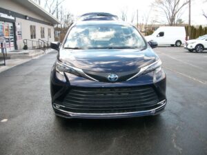 Blue Toyota Sienna with Driverge Rear Entry Manual Fold Out conversion