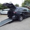 Black Toyota Sienna with Driverge Rear Entry Manual Fold Out conversion
