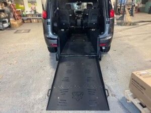 Grey Chrysler Pacifica with Freedom Motors Rear Entry Manual Fold Out conversion