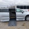 Silver Chrysler Voyager with BraunAbility Side Entry Automatic Fold Out conversion