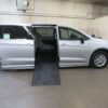 Silver Chrysler Pacifica with BraunAbility Side Entry Automatic Fold Out conversion