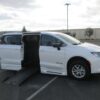 White Chrysler Voyager with BraunAbility Side Entry Automatic Fold Out conversion