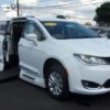 White Chrysler Pacifica with Vantage Mobility Side Entry Automatic In Floor conversion