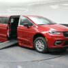 Red Chrysler Pacifica with BraunAbility Side Entry Automatic In Floor conversion