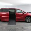 Red Honda Odyssey with BraunAbility Side Entry Automatic In Floor conversion
