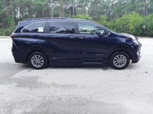 Blue Toyota Sienna with Vantage Mobility Side Entry Automatic In Floor conversion