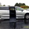 Silver Chrysler Pacifica with BraunAbility Side Entry Automatic Fold Out conversion