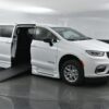 White Chrysler Pacifica with BraunAbility Side Entry Automatic In Floor conversion