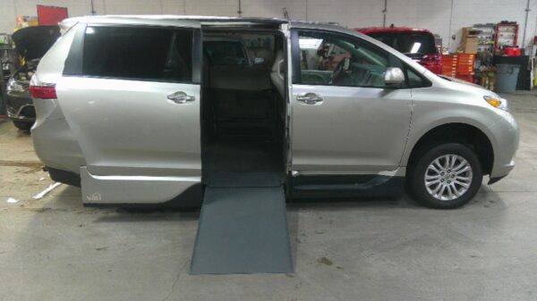 Gold Toyota Sienna with Vantage Mobility Side Entry Automatic In Floor conversion