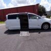 White Chrysler Pacifica with Driverge Side Entry Automatic Fold Out conversion