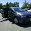 Grey Chrysler Pacifica with Driverge Side Entry Automatic Fold Out conversion