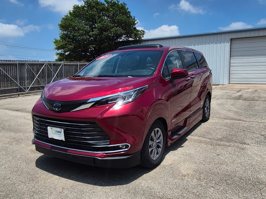Red Toyota Sienna with Vantage Mobility Side Entry Automatic In Floor conversion