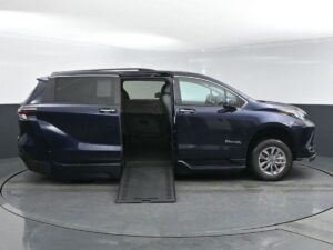 Blue Toyota Sienna with BraunAbility Side Entry Automatic In Floor conversion