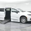 White Chrysler Pacifica with BraunAbility Side Entry Automatic Fold Out conversion