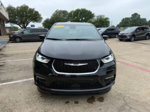 Black Chrysler Pacifica with BraunAbility Side Entry Automatic In Floor conversion