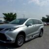 Silver Toyota Sienna with BraunAbility Side Entry Automatic Fold Out conversion
