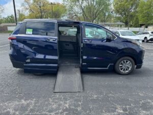Blue Toyota Sienna with Vantage Mobility Side Entry Automatic In Floor conversion