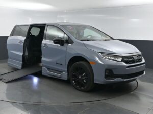 Grey Honda Odyssey with BraunAbility Side Entry Automatic In Floor conversion