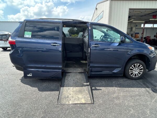 Blue Toyota Sienna with Vantage Mobility Side Entry Automatic In Floor conversion