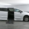 White Chrysler Pacifica with BraunAbility Side Entry Automatic Fold Out conversion