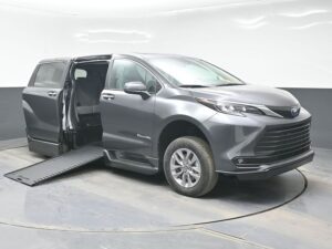 Grey Toyota Sienna with BraunAbility Side Entry Automatic In Floor conversion