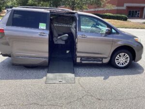Grey Toyota Sienna with Adaptive Vans Side Entry Automatic Fold Out conversion