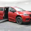 Red Chrysler Pacifica with BraunAbility Side Entry Automatic Fold Out conversion