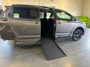 Grey Toyota Sienna with Vantage Mobility Side Entry Automatic In Floor conversion
