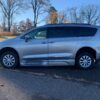 Silver Chrysler Pacifica with BraunAbility Side Entry Automatic In Floor conversion