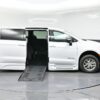 White Chrysler Pacifica with BraunAbility Side Entry Automatic Fold Out conversion