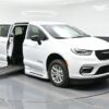 White Chrysler Pacifica with BraunAbility Side Entry Automatic Fold Out conversion