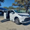 White Toyota Sienna with BraunAbility Side Entry Automatic Fold Out conversion