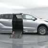 Silver Toyota Sienna with BraunAbility Side Entry Automatic Fold Out conversion