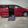 Red Chrysler Pacifica with Vantage Mobility Side Entry Automatic In Floor conversion