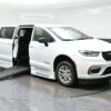 White Chrysler Pacifica with BraunAbility Side Entry Automatic Fold Out conversion