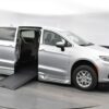 Silver Chrysler Pacifica with BraunAbility Side Entry Automatic In Floor conversion