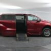 Red Toyota Sienna with BraunAbility Side Entry Automatic Fold Out conversion