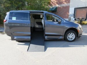 Grey Chrysler Pacifica with Vantage Mobility Side Entry Automatic In Floor conversion