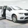 White Chrysler Pacifica with BraunAbility Side Entry Automatic Fold Out conversion
