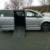 Silver Dodge Grand Caravan with BraunAbility Side Entry Manual Fold Out conversion