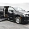 Black Chrysler Voyager with BraunAbility Side Entry Automatic Fold Out conversion