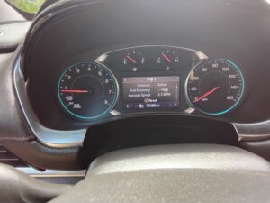 White Chevrolet Traverse with BraunAbility Side Entry Automatic In Floor conversion