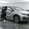 Silver Honda Odyssey with BraunAbility Side Entry Automatic In Floor conversion