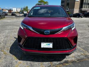 Red Toyota Sienna with BraunAbility Side Entry Automatic In Floor conversion