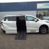 White Toyota Sienna with BraunAbility Side Entry Automatic Fold Out conversion